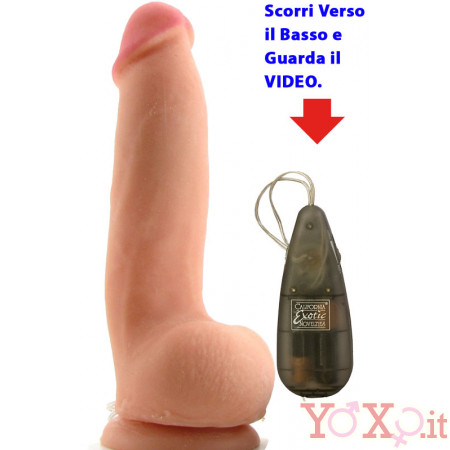 Vibratore Realistico con anche Testicoli Vibranti 23 x 5,5