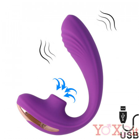 Succhia Clitoride e Vibratore Punto G Ricaricabili USB 