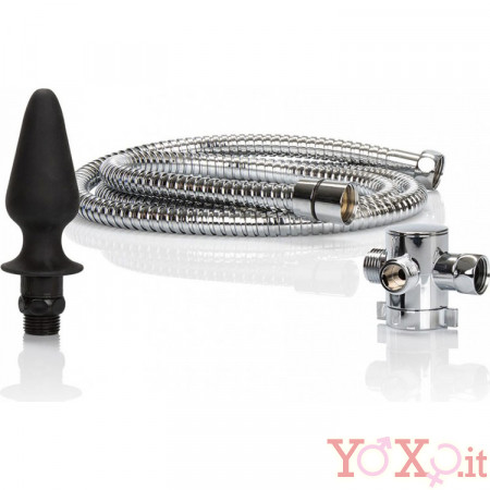 COLT Cone Anale Forato in Silicone + Tubo in Acciaio + Deviatore