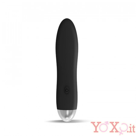 Vibratore Dawel in Silicone 11,5 x 3 cm Ricaricabile con USB Nero