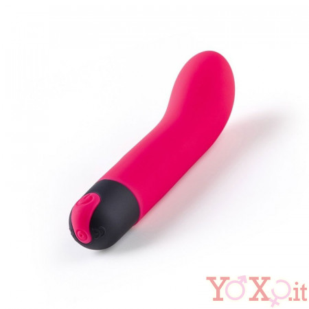 Mini Vibratore Bullet V4 10 x 3 cm  Ricaricabile con USB Fucsia 