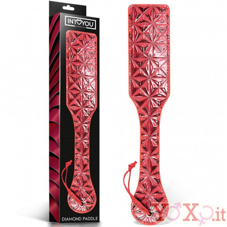 Sculacciatore con Ricami in Rilievo in Neoprene Rosso