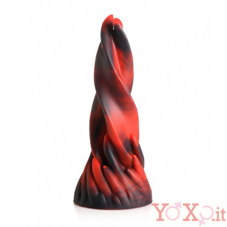 Fallo In Silicone a Forma di Lingua Infuocata 14,5 x 5,6 cm