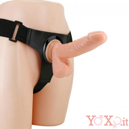 Imbracatura Strapon Universale per Donna con Dildo Tom 18,5 x 4,5 cm