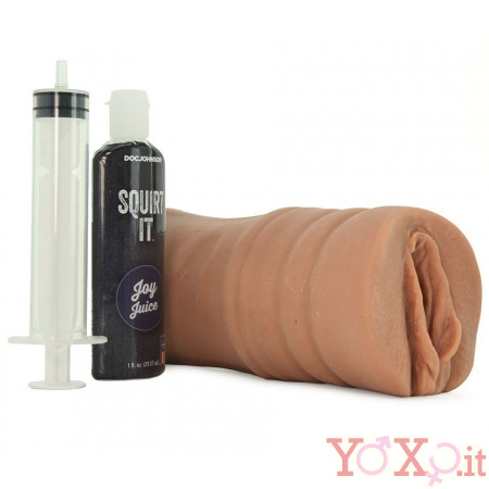 Vagina con Squirting Masturbatore  in UltraSkin® (include Liquido Squirting)