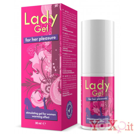 Gel Stimola Clitoride a Base Naturale Lady Gel 30 ml. effetto riscladante