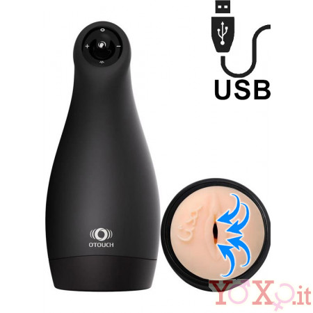 Airturn 3 - Effetto Mungitrice Vagina Masturbatore Maschile in Silicone Ricaricabile USB