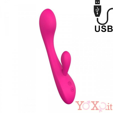Vibratore Rabbit Elys Convex Rabbit Pink 21,2 x 3,7 cm.
