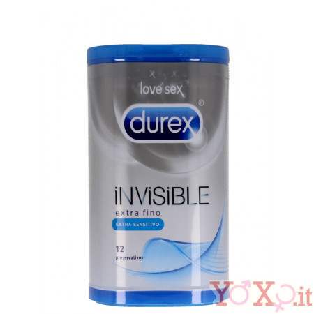 Profilattici Durex Invisible Ultra Sottile - 12 Pezzi