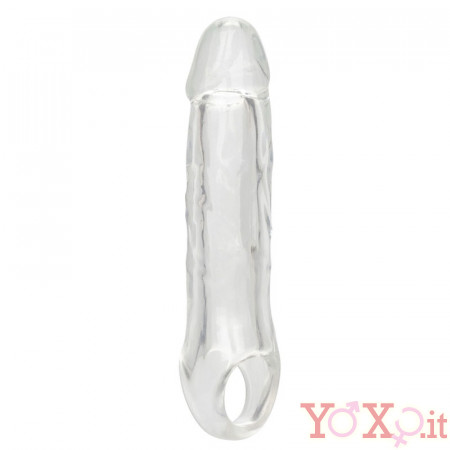 Guaina Ingrossa Pene 4 cm con Anello per Testicoli Trasparente
