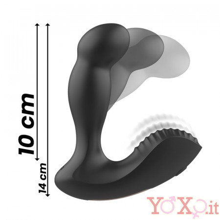 Stimolatore Prostata Perineo Anal Wave Con Telecomando 11 x 4 cm. Nero