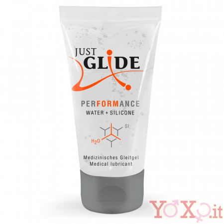 50 ml. Base Acquosa + Silicone Lubrificante Intimo PERFORMANCE a JUST GLIDE
