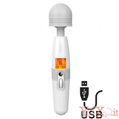 Revolutionary Wand - Massaggiatore in Silicone 26,4 x 5,4 cm. Grigio Ricaricabile USB