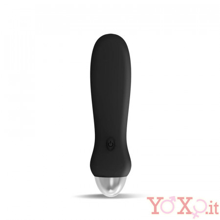 Vibratore Luxo in Silicone  11,5 x 3 cm Ricaricabile con USB Nero