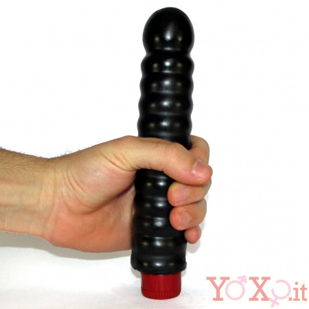 MILLENIUM Vibratore Anale CIRCLE Nero 19 X 3,5 cm.