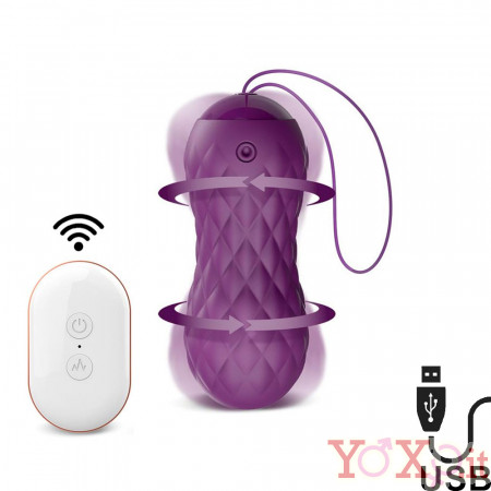 Ovetto Wireless Nima con Perle Ondulanti in Silicone 8,7 x 3,4 Viola Ricaricabile con USB
