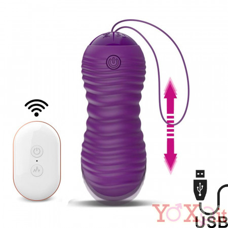 Ovetto Wireless Orio con Spinta in Silicone 8,7 x 3,4 Viola Ricaricabile con USB