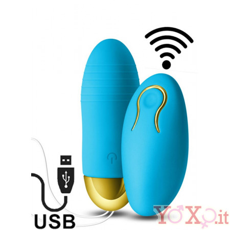 Ovetto vibrante Revel Winx Blu con telecomando wireless