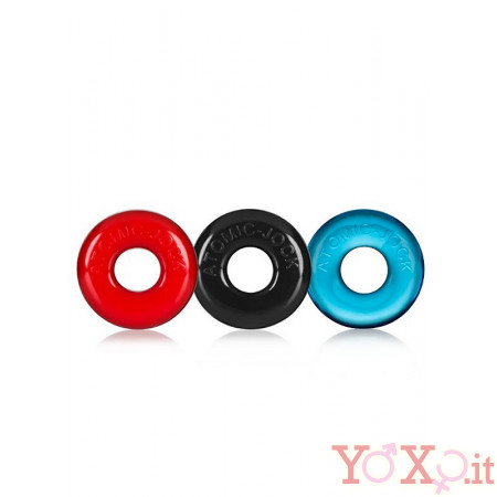 Oxballs set 3 anelli Fallici Elastici Colorati