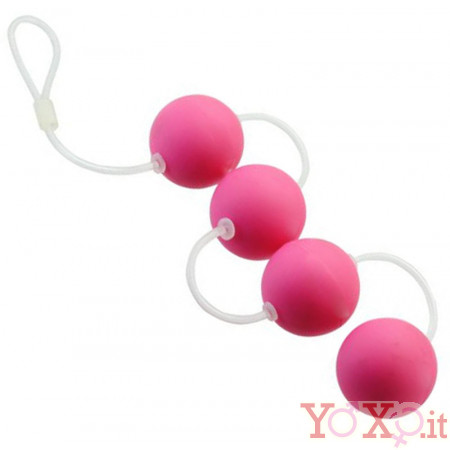 Palline Vaginali o Anali 4 Beads Rosa 39,5 x 3 cm.
