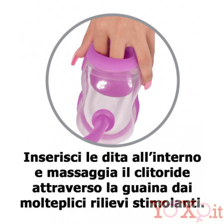 Stimolatore Vibrante a Pompa Vagina e Clitoride 
