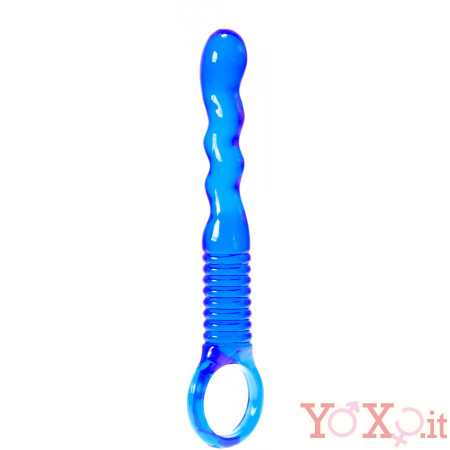 Stimolatore Anale/Prostata Ondulato con Rilievi 15 X 2,5 cm.