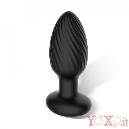 Plug Anale con Vibrazione Movimento Twister e Telecomando