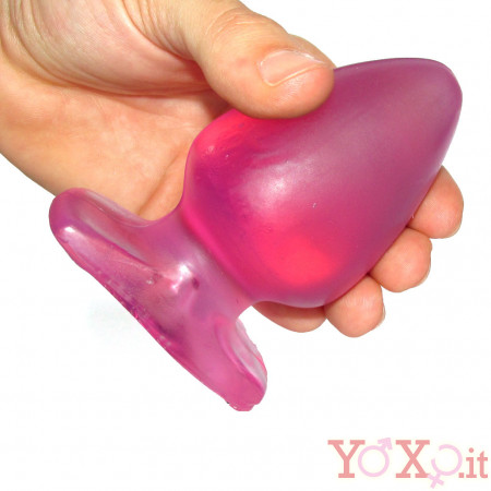 Plug Joy Cuneo Anale in Jelly Medium Porpora 12 X 4,5 cm.