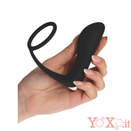 Cuneo Anale con Anello Fallico in Puro Silicone 15 x 3 cm.