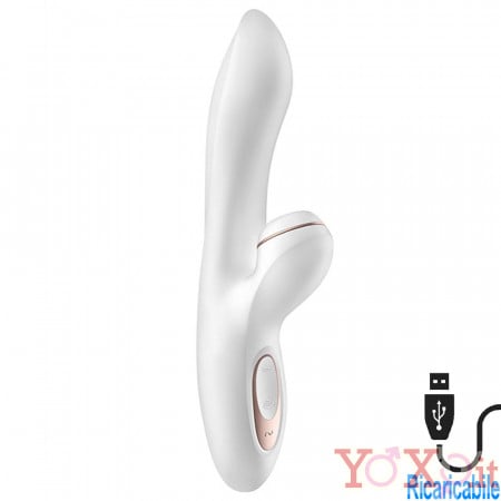 Satisfyer Pro + G-Spot Vibratore Rabbit con Stimolatore per Clitoride e Vagina Aspirante