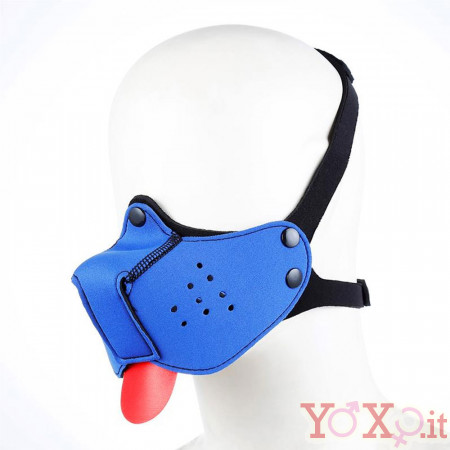 Museruola per Cane Puppy in Neoprene per Dogplay Blu