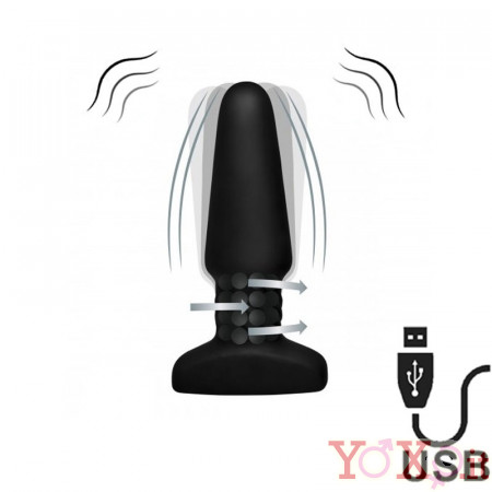 Plug Anale Vibrante con Effetto Leccata di Ano Ricaricabile USB 12 x 4 cm