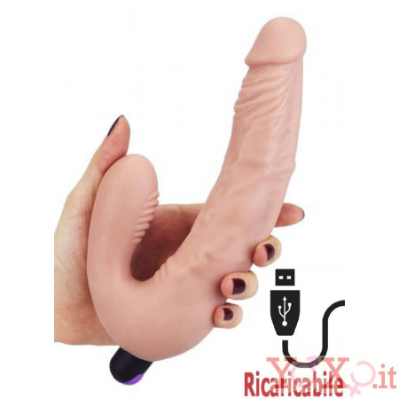 Fallo Indossabile per Donna Vibrante Senza Lacci Ricaricabile USB 21 x 4 cm.