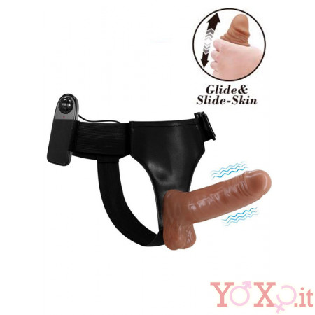 StrapOn per Donna con Imbracatura e Dildo con Vibrazione 16 x 4 cm