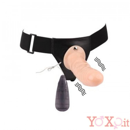 StrapOn per Donna con Vibrazione 19 x 4,6 cm