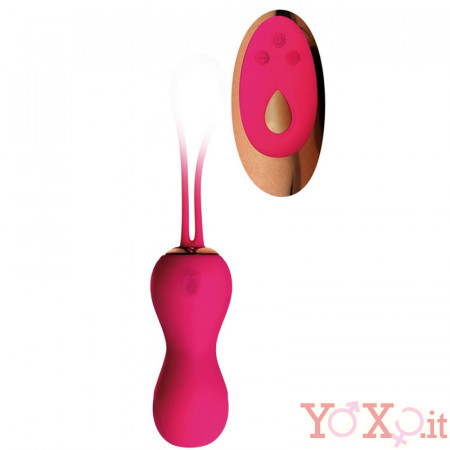 Ovetto Vibrante Telecomandato Ligie Fucsia 8,5 x 3,5 cm USB Ricaricabile