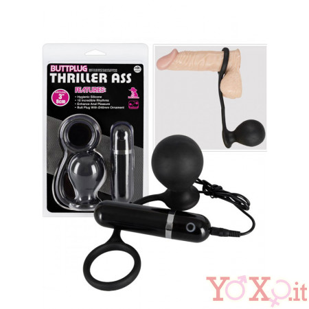 COCKRING per Pene con Plug Anale Vibrante 