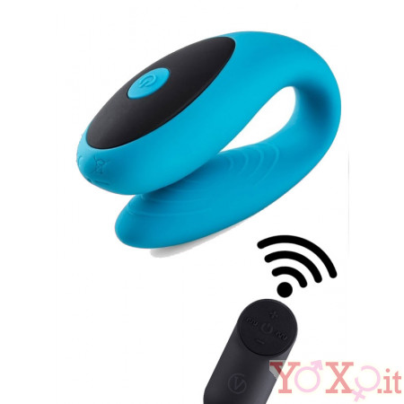 Vibratore per Coppia E12 Azzurro