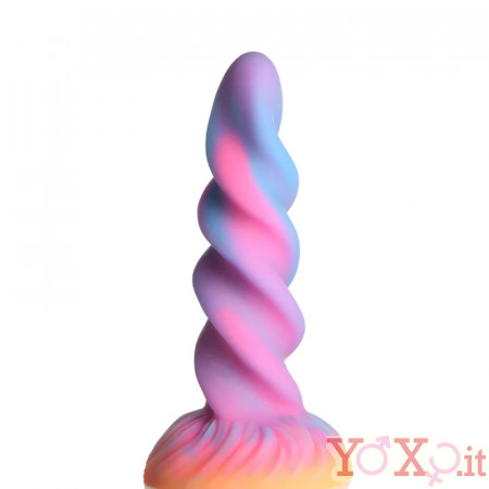 Dildo Unicorno Fosforescente Moon con Ventosa 17 x 5,7 cm
