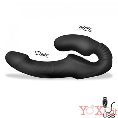 Fallo Indossabile Vibrante Senza Lacci Herrules con Telecomando Ricaricabile USB