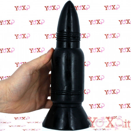 Missile - Dildo Anale Gigante 24,5 x 6,5 cm. Nero