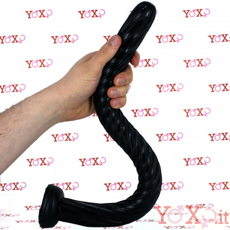 Dixon - Gut Snake Dildo Flessibile a Spirale 49,5 x 3,5 cm. Nero