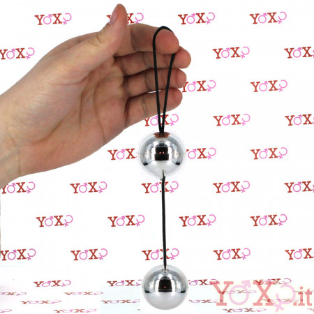 Palline Vaginali Timeless Orgasm Balls Argento 3,5 cm.