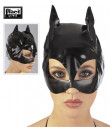 Maschera "Catwoman" In Vinile Nero