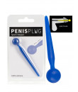 Sperm Stopper in Puro Silicone Flessibile Blu