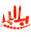 Kit Del Piacere "Red Roses" 9 Sex Toys Diversi