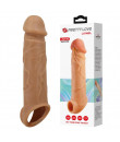 Guaina Fallica Ingrossa Pene Lionel in Silicone Liquido con Aggancio per Testicoli 20,5x4,5 cm