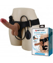 Imbragatura Strap On per Donna Con Dildo Realistico Eiaculante e Vibrazione Oher 19x4,3 cm