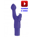 Vibratore Punto G e Stimolatore Clitoride in Silicone 18 X 3 cm.