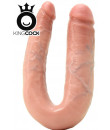 KING COCK - Fallo Doppio Pre-Curvato Anale e Vaginale L - Alta Qualita MADE in USA